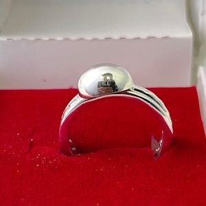 Bump ring , cute spoon ring, band ring, Handmade ring , flip ring , 925 Silver ring