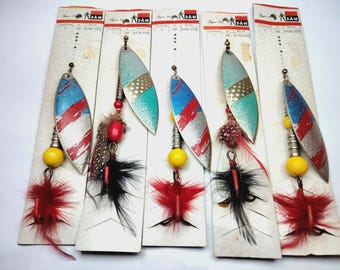 Señuelo de pesca vintage D.A.M Spiro, tamaño 1 (20 g), NOS, cucharilla alemana