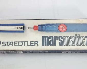 Bolígrafo técnico vintage Staedtler Marsmatic 700 (ISO 0,18 NOS, Alemania)
