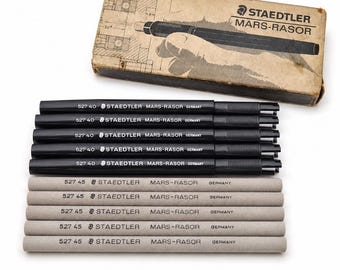ビンテージ ステッドラー マルスレイザー 527 消しゴムホルダーセット 5個入り 新品未開封 ドイツ製