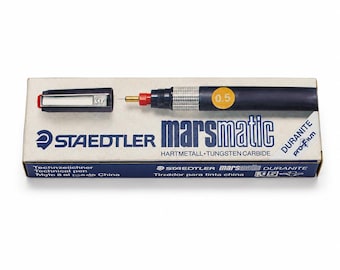 Vintage Staedtler Marsmatic 707 Duranite 0.5mm Technical Drawing Pen, NOS German Drafting Tool, Architect Engineer Collectible