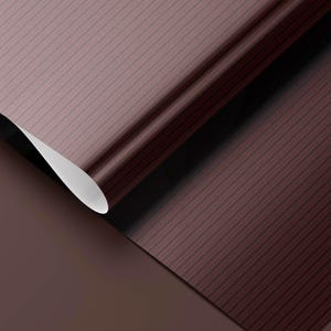 Dark brown vertical stripe wrapping paper in an elegant, classic design for year-round gifting.
