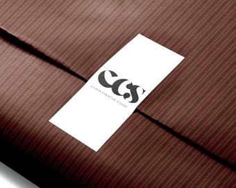 Bruin gestreept cadeaupapier: glanzende of matte afwerking