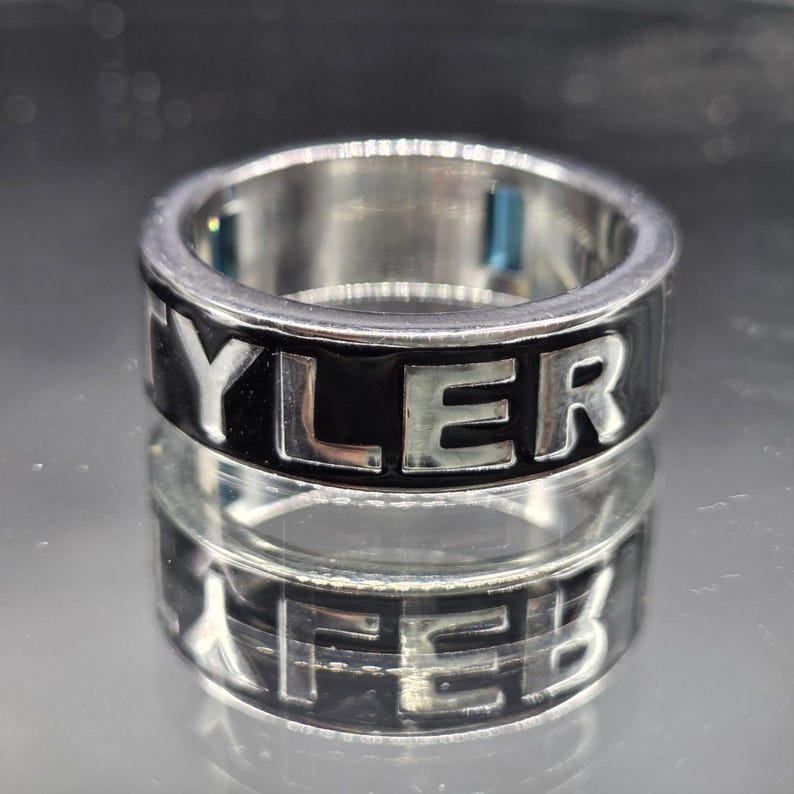 Custom Graduation Band Ring 2026 With Blue Birthstone, Personalized ...