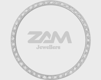 Bead Set DateJust 36 MM Herren 1CT Luxus Messing Material Silber Luxus Ersatz Kundenspezifische Moissanite Diamant Uhr Lünette