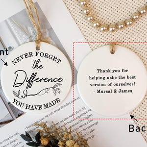 Thank You Gift, Never Forget the Difference You Make, Teacher Gift, Employee Gift, Coworker Gift, Appreciation Gift, Gift for Friend
