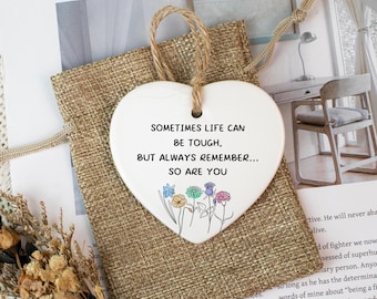 Stay Strong, Ceramic Ornament, Thinking of You, You Got This, Sympathy Gift, Motivational, Ceramic Gift, Ceramic Ornament
