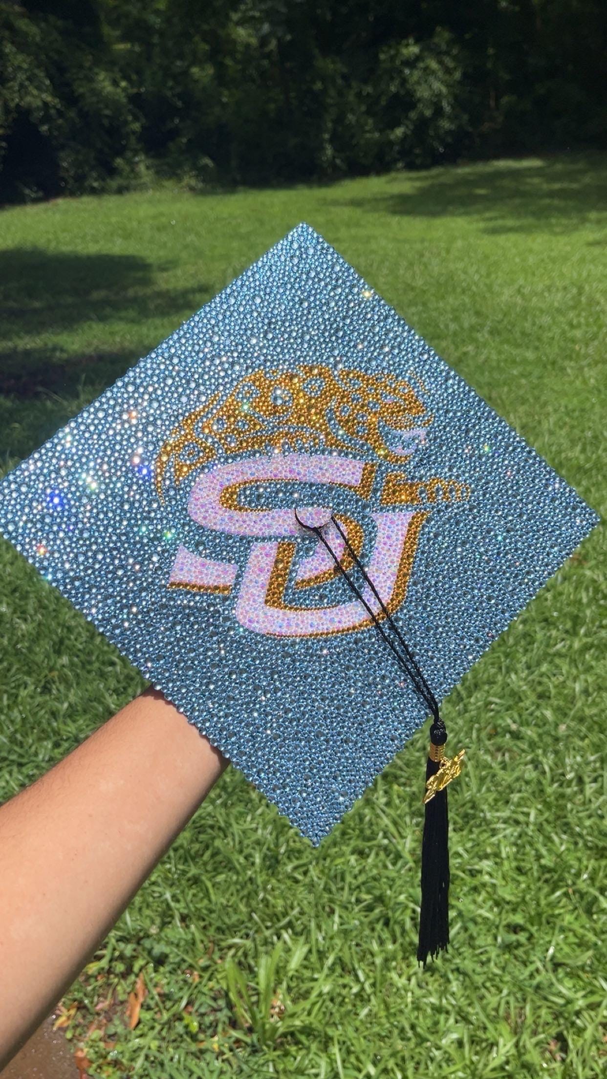 CUSTOM Rhinestone Graduation Cap - Etsy