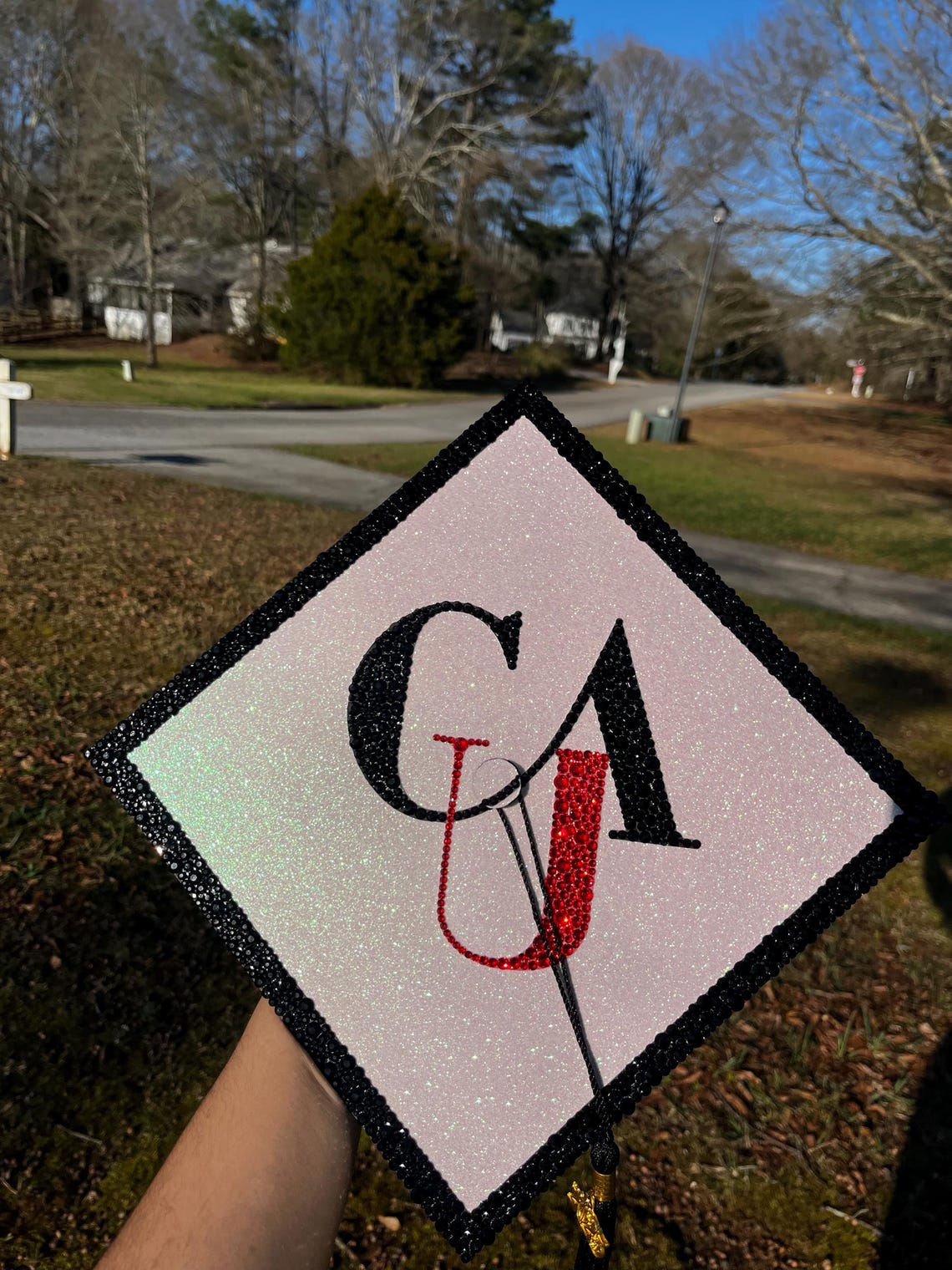 CUSTOM Rhinestone Graduation Cap - Etsy