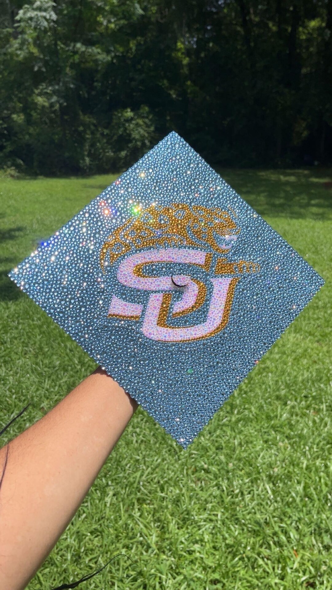 CUSTOM Rhinestone Graduation Cap - Etsy