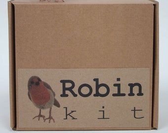 Needle felt Robin kit