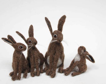 Needle felt brown hare kit PDF
