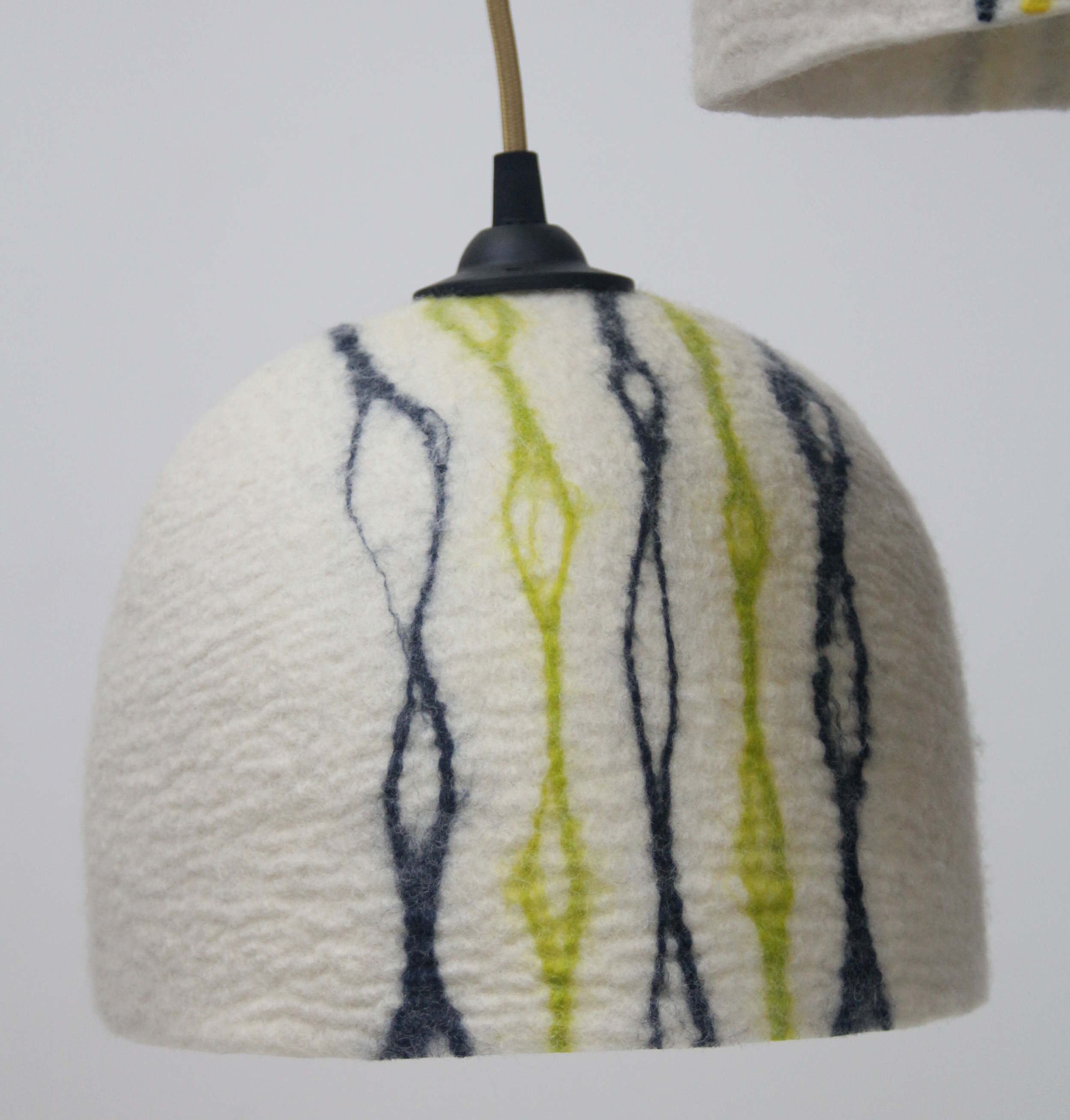 Felt lampshade for a pendant fitting made to order Etsy