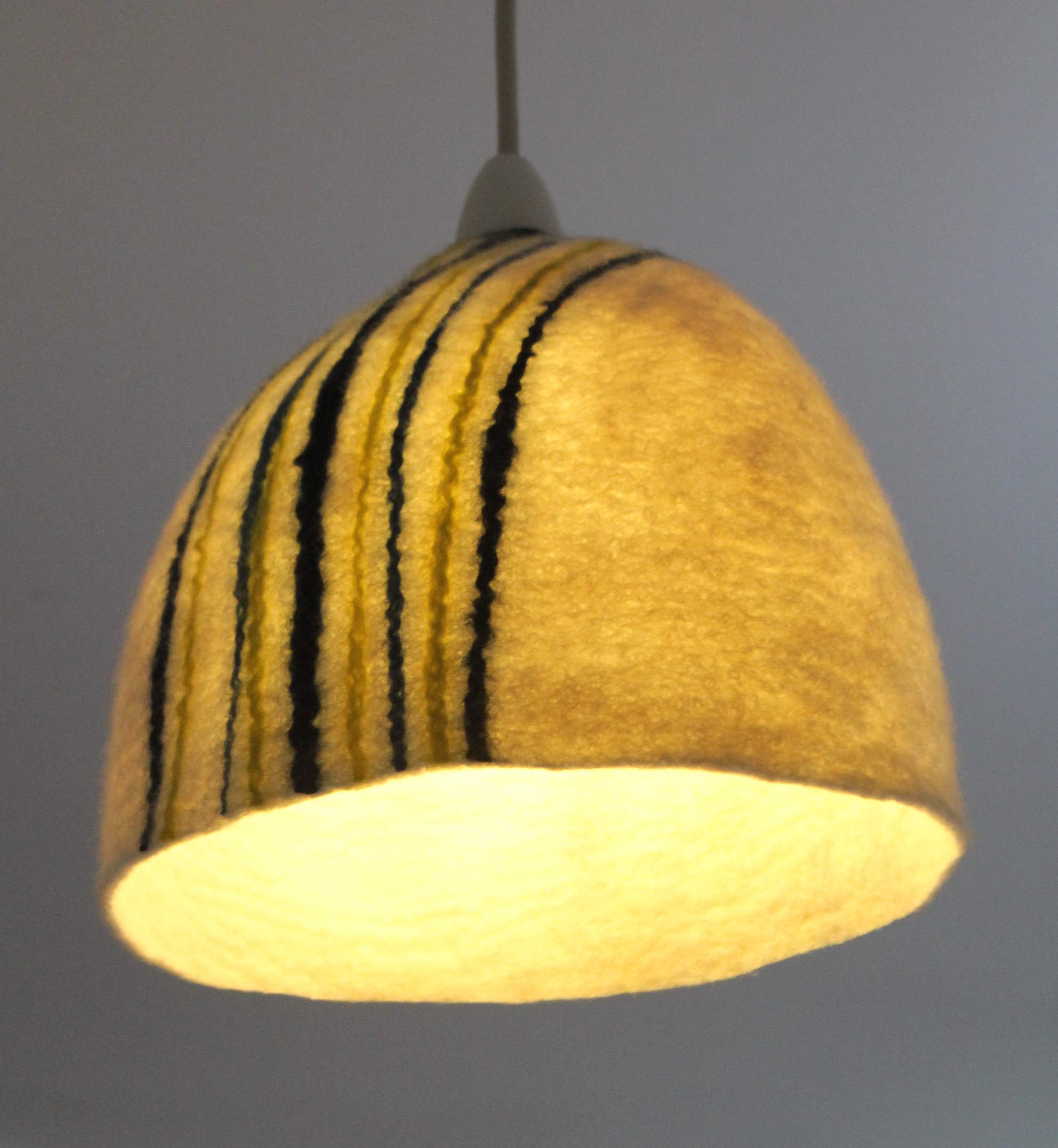 Felt lampshade for a pendant fitting made to order Etsy