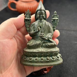 Peace Zen Meditation Buddhist antique brass mini Dharma Buddha sitting Buddha, Maitreya, decorations Tibetan Buddhism Tathagata Miniature