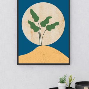 Boho Abstract Flowers Print Set of 10 Bohemian Poster Minimalist Flower Wall Art Digital download Vintage Floral Wall Art Boho Printable Art