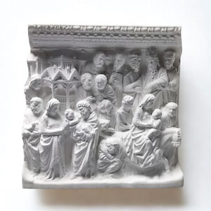 Jesus Going to Egypt Relief | Nordic Temple Plaster Sculpture Wall Art & Gift