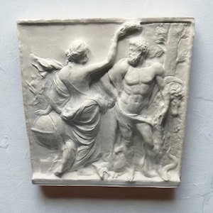 Hercules Roman Statue | Plaster Wall Sculpture Home & Desk Decor