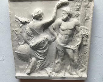 Hercules Roman Statue | Plaster Wall Sculpture Home & Desk Decor