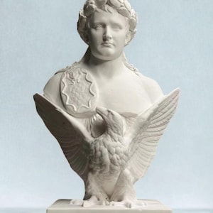 Napoleon Bust Sculpture | European Plaster Statue Desk Ornament