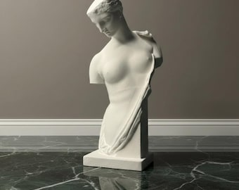Vintage Greek Bust Sculpture - Timeless Decor