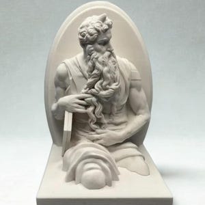 Moses Plaster Statue | European Art Sculpture Home & Desk Decoration Gift