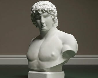 Busto de mitología griega / Escultura de yeso para decoración del hogar y el escritorio