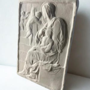 Retro Roman 3D Relief Sculpture | Plaster Wall Art Figurine – Nordic Home Decor, Study Accent, Classical Ornament Gift