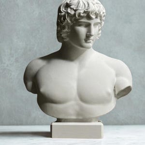 Greek Mythology Bust | Plaster Sculpture for Home & Desk Decor