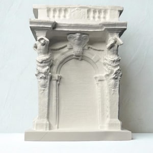 Retro Plaster Building Sculpture: Aromatherapy Diffuser, Garden Ornament