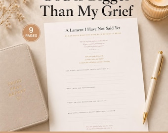 Foglio di testo biblico per affrontare il lutto / Bibbia stampabile per raccoglitori di guerra / Foglio di lavoro cristiano in PDF