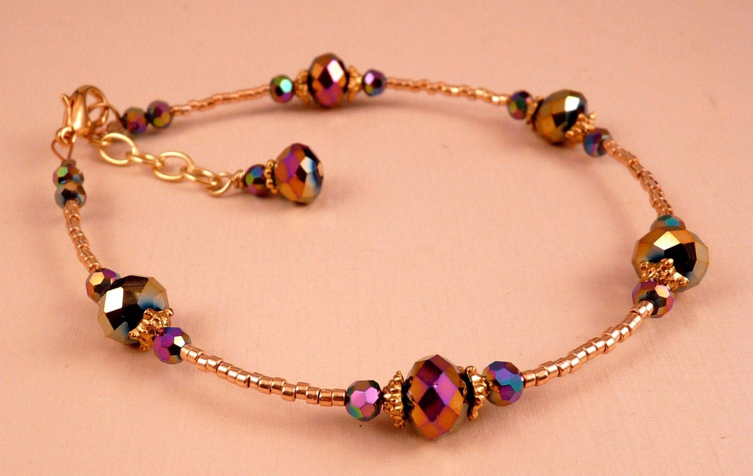 Ankle Bracelet Crystal Anklet Gold Ankle Bracelet Crystal Etsy