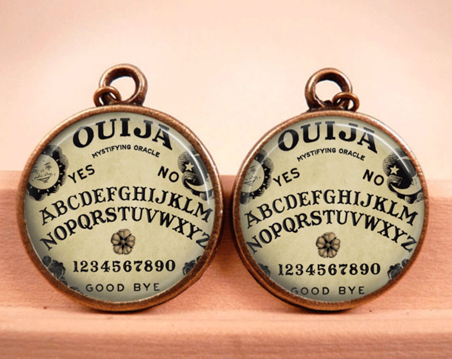 Tile Earrings Ouija Board Earrings Tile Jewelry Ouija Board Etsy