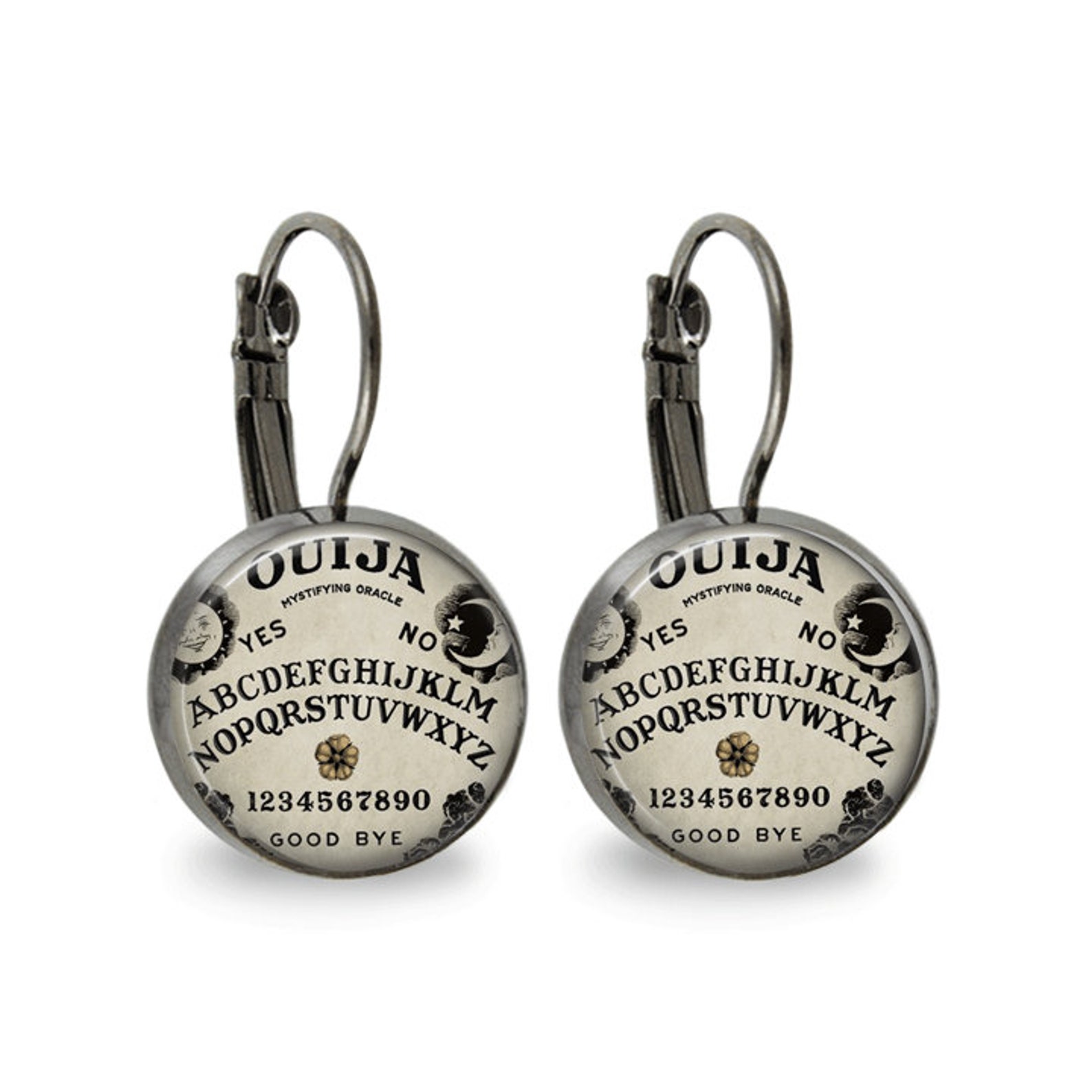 Tile Earrings Ouija Board Earrings Tile Jewelry Ouija Board Etsy