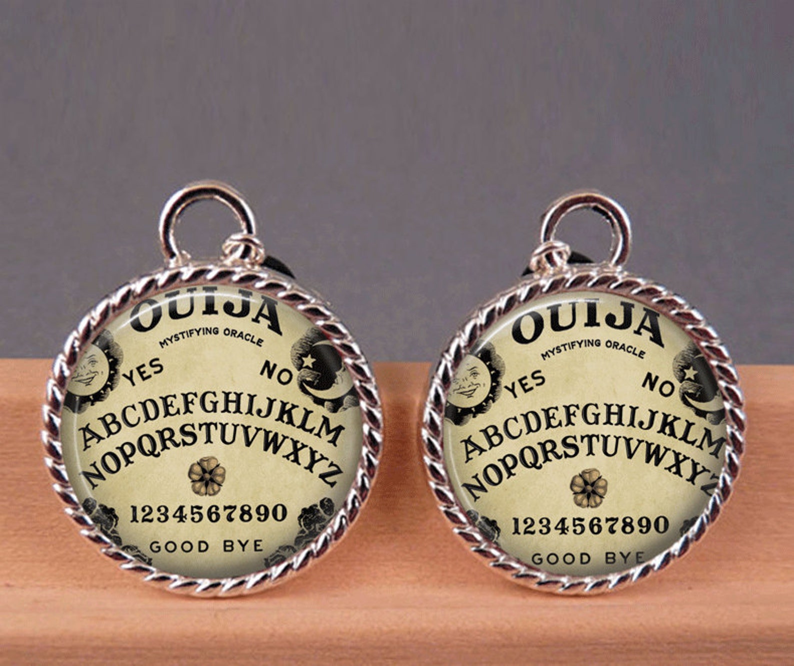 Tile Earrings Ouija Board Earrings Tile Jewelry Ouija Board Etsy