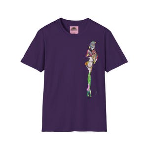 Breezy Sketch Fashion Girl T Shirt Design Unisex Soft Tee Minimalist Marker Style Playful Spring Youthful Chic image 12