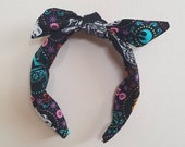 Star wars sugar skull halloween knotty bow alice head band rockabilly summer coco
