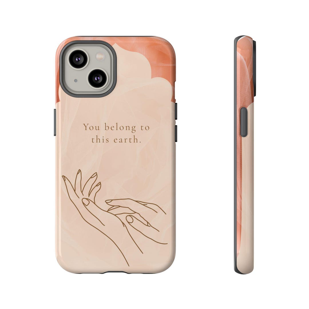 Phone Case With Inspirational Quote, Artistic Mobile Cover, Unique Gift ...