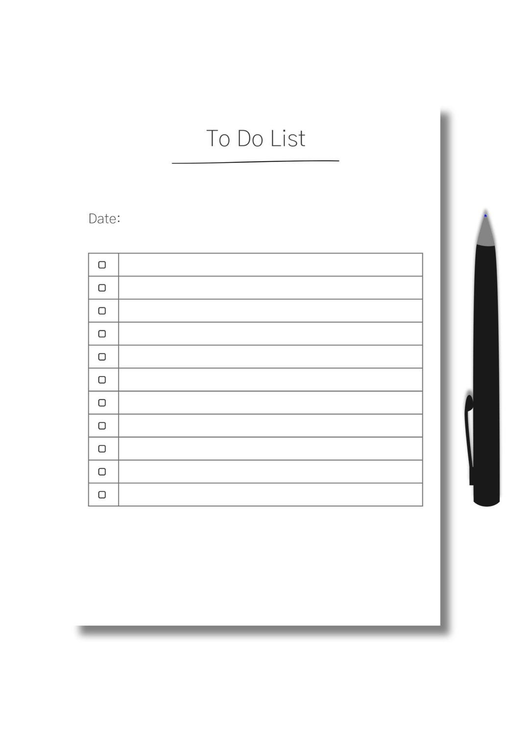 A4 Printable PDF to Do List Digital Product - Etsy