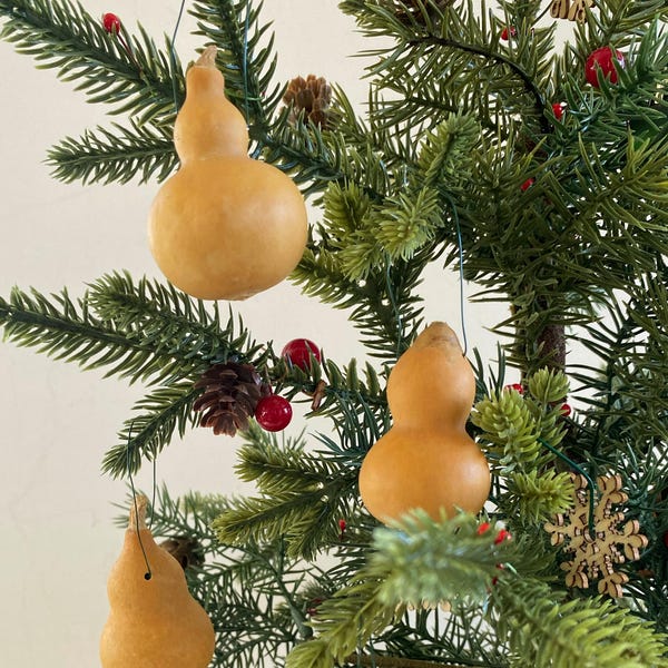 Gourd christmas tree ornaments