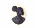 1pc 25x18mm Black off white African American cameo jewelry findings cameo jewelry supply diy earrings pins necklaces buttons pins etc 733x 