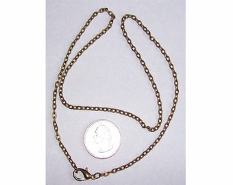 1pc 20 inch Bronze chain antique necklace Cable Chain locket chain 4x2.5mm pendant jewelry findings 502x