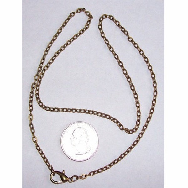 1pc 20 inch Bronze chain antique necklace Cable Chain locket chain 4x2.5mm pendant jewelry findings 502x