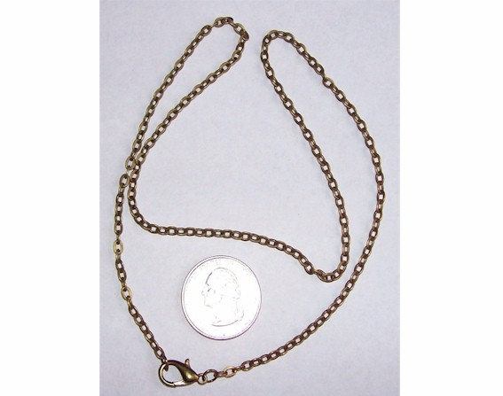 1pc 20 inch Bronze chain antique necklace Cable Chain locket chain 4x2.5mm pendant jewelry findings 502x