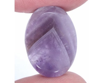 25x18mm Purple Amethyst Flat Backed Loose Semi-precious Gemstone Cabochon 958x