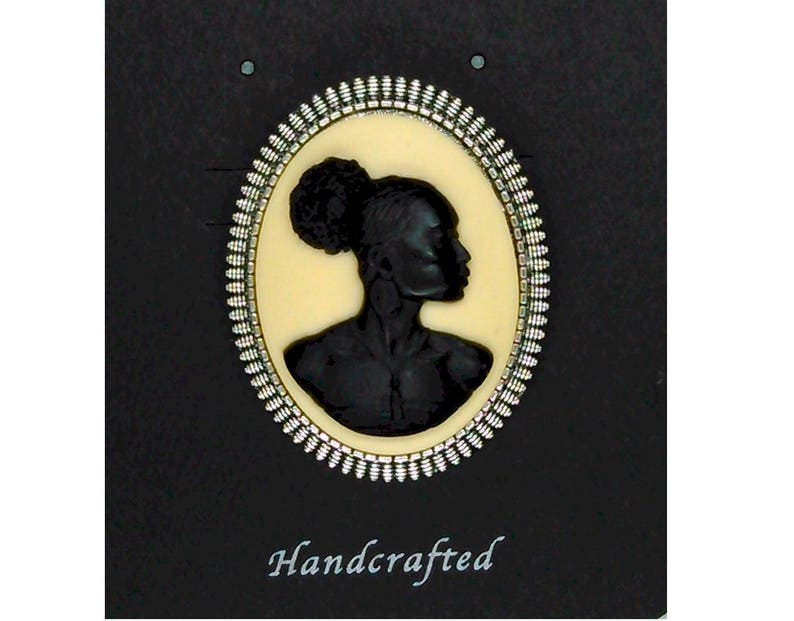Black Americana Woman Cameo Brooch Pin African Jewelry Antique Etsy