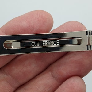 1pc 80mm ( 3.25inch) French Barrette style Auto barrette marked clip france  ( Made in France Copy )  please Read Description. S4059