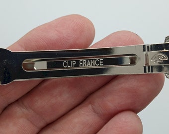 1pc 80mm ( 3.25inch) French Barrette style Auto barrette marked clip france  ( Made in France Copy )  please Read Description. S4059