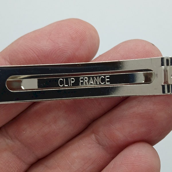 1 barrette automatique de style barrette française de 80 mm (3,25 pouces) marquée clip france (copie fabriquée en France), veuillez lire la description. S4059