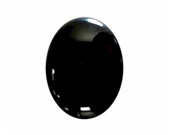 18x13mm Black Onyx Flat Back Cabochon loose gem stone cheap gemstone 672x